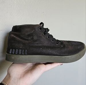 NOBULL Black and Green High-Top Sneakers